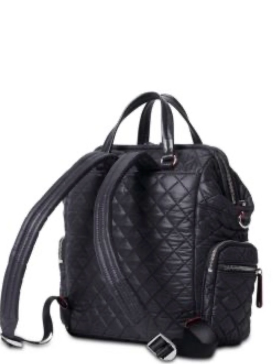 MZ Wallace Black Quilted Metro Backpack Tote with Red Trim Accents- NWT main image 7